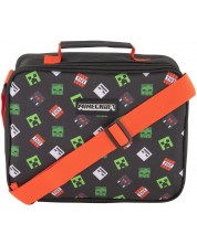 Термоизолираща чанта за обяд Graffiti Minecraft - Black -1