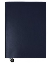 Тефтер Victoria's Journals Smyth Flexy - Тъмносин, пластична корица, 96 листа, А5 -1