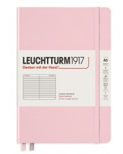 Тефтер Leuchtturm1917 Muted Colours - А5, розов, страници на редове -1