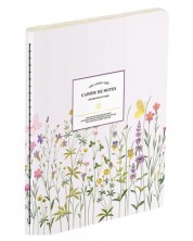 Тефтер Victoria's Journals Florals - Светлолилав, ламинирана корица, на редове, 48 листа, B5 -1