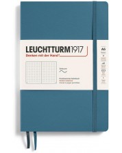 Тефтер Leuchtturm1917 Natural Colors - A5, син, страници на точки, меки корици