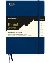 Тефтер Leuchtturm1917 Finish Journal - A5, твърди корици, тъмносин -1