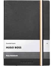 Тефтер Hugo Boss Iconic - A5, с бели листа, черен -1