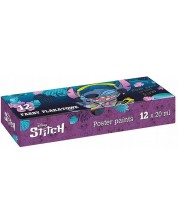 Темперни бои в бурканчета Colorino - Stitch, 12 цвята x 20 ml