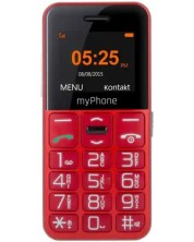 Мобилен телефон myPhone - Halo Easy, 1.77", 4MB, червен