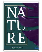 Tетрадка Lastva Nature - A5, 52 листа, широки редове, асортимент