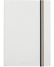 Тефтер Hugo Boss Iconic - A5, с бели листа, бял