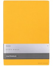 Тефтер Hugo Boss Essential Storyline - B5, с редове, жълт -1