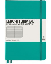 Тефтер Leuchtturm1917 Medium - A5, тюркоаз, страници на редове -1