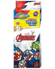 Темперни бои Colorino - Marvel Avengers, 12 цвята, 12 ml -1