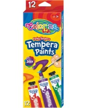 Темперни бои Colorino Kids - 12 цвята, в туби -1