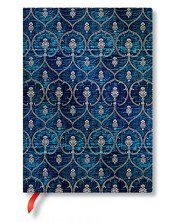 Тефтер Paperblanks Blue Velvet - 13 х 18 cm, 88 листа -1