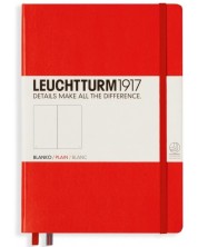 Тефтер Leuchtturm1917 Notebook Medium А5 - Червен, страници на редове -1