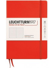 Тефтер Leuchtturm1917 New Colours - А5, на точки, Lobster, твърди корици -1