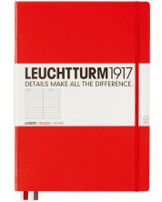 Тефтер Leuchtturm1917 Master Classic - А4+, линиран, червен -1