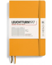 Тефтер Leuchtturm1917 Paperback - B6+, оранжев, линиран, меки корици -1