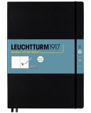 Тефтер Leuchtturm1917 Master - A4+, черен, бели страници -1
