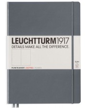 Тефтер Leuchtturm1917 Master Slim - А4+, страници на точки, Anthracite