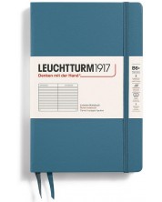 Тефтер Leuchtturm1917  Paperback - B6+, светлосин, линиран, твърди корици -1