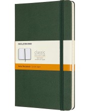 Тефтер с твърди корици Moleskine Classic Ruled - Зелен, линирани листове -1