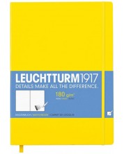 Тефтер Leuchtturm1917 Sketchbook Master - А4+, бели страници, Lemon