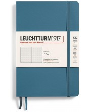 Тефтер Leuchtturm1917 Paperback - B6+, светлосин, страници на точки, меки корици