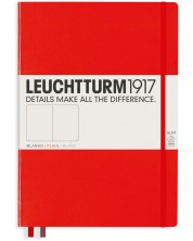 Тефтер Leuchtturm1917 Master Slim - А4+, бели страници, Red -1