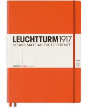 Тефтер Leuchtturm1917 Master Slim - А4+, бели страници, Orange