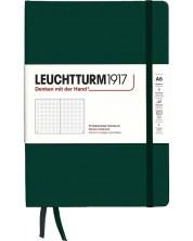 Тефтер Leuchtturm1917 Natural Colors - A5, тъмнозелен, страници на точки, твърди корици -1
