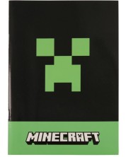 Тетрадка Graffiti Minecraft - Greeper, А5, с широки редове