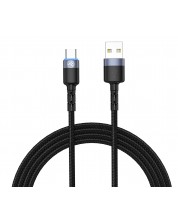 Кабел Tellur - TLL155363, USB-A/USB-C, 1.2 m , черен -1