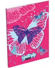Тефтер A7 Lizzy Card Pink Butterfly -1