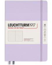 Тефтер Leuchtturm1917 - Medium A5, страници на точки, Lilac