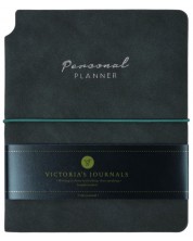 Тефтер Victoria's Journals Kuka - Тъмнозелен, пластична корица, 96 листа, А6 -1