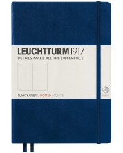 Тефтер Leuchtturm1917 Notebook Medium А5 - Син,  бели страници -1
