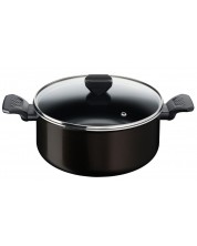 Тенджера с капак Tefal - Simply Clean B5674653, 24 cm, черен -1