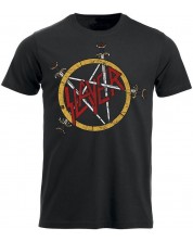 Тениска Plastic Head Music: Slayer - Pentagram (Distressed)