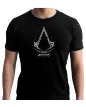 Тениска ABYstyle Games: Assassin's Creed - Crest (Black) -1