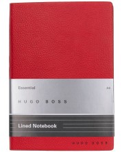 Тефтер Hugo Boss Essential Storyline - A6, с редове, червен