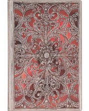 Тефтер Paperblanks Garnet - 13 х 18 cm, 88 листа, с широки редове