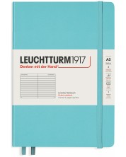 Тефтер Leuchtturm1917 Rising Colors - А5, линиран, Aquamarine -1