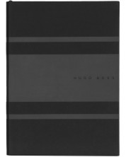 Тефтер Hugo Boss Gear Matrix - A5, с точки, черен -1
