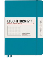 Тефтер Leuchtturm1917 - Medium A5, страници на точки, Ocean -1