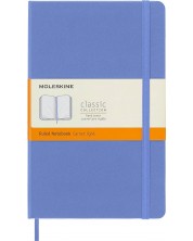 Тефтер с твърди корици Moleskine Classic Ruled - Hydrangea Blue, редове