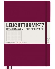 Тефтер Leuchtturm1917 Master Slim А4+ - лилав, страници на точки