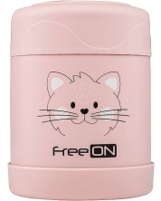 Термо контейнер за храна Freeon - 350 ml, розов -1