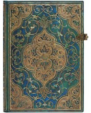 Тефтер Paperblanks Turquoise Chronicles - 13 х 18 cm, 120 листа