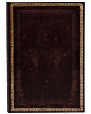 Тефтер Paperblanks Old Leather - Black Moroccan, 13 х 18 cm, 72 листа