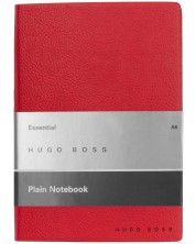 Тефтер Hugo Boss Essential Storyline - A6, бели листа, червен