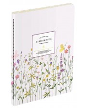 Тефтер Victoria's Journals Florals - Светлолилав, ламинирана корица, на редове, 40 листа, А5 -1